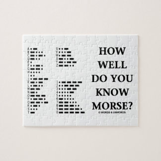 Wie gut kennen Sie Morse? (Internationales Puzzle