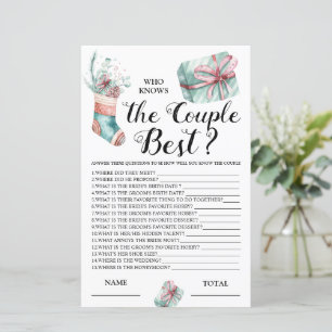 Wie gut kennen wir das Bride Christmas Bridal Game