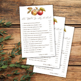 Wie gut kennst du das Gefechtsspiel der Brautapfel