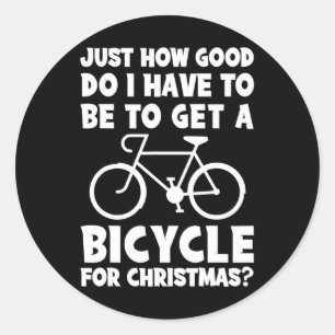 Wie gut muss ich sein, um ein Fahrrad zu bekommen? Runder Aufkleber