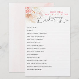 Wie gut weißt du, dass die Braut Brautparty ist?