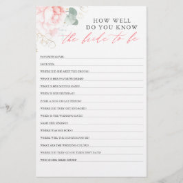 Wie gut weißt du, dass die Braut Brautparty ist?