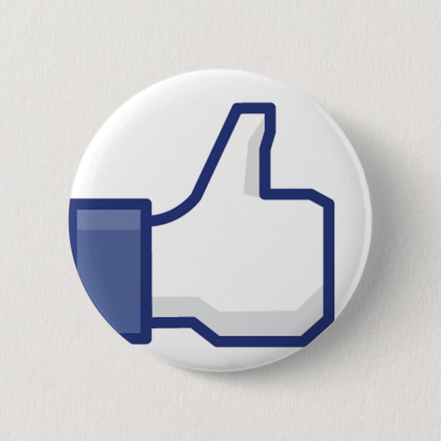 Wie Hand - FB Daumen hoch Button (Vorderseite)