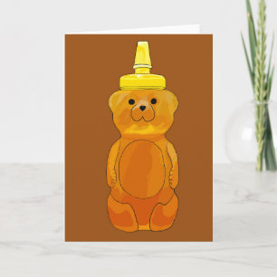 Wie Honey Marrón Grußkarten Karte