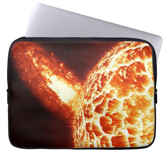 WIE HOT SIND SONNENEXPLOSIONEN? LAPTOPSCHUTZHÜLLE (Vorderseite)