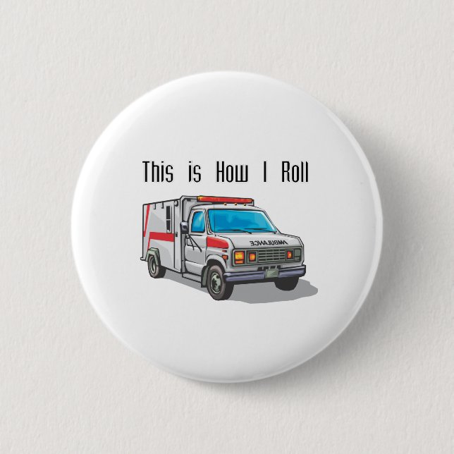 Wie ich den Krankenwagen fahre Button (Vorderseite)