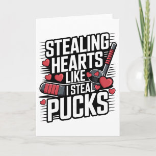 Wie ich Herzen stehle, so wie ich Pucks stehle Val Karte
