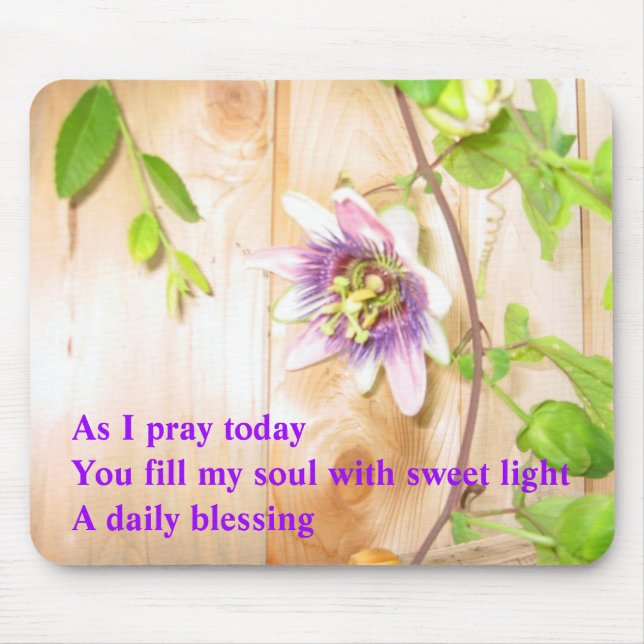 Wie ich heute bete mousepad (Vorne)