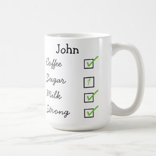 Wie ich meine personalisierte Tasse des Kaffees