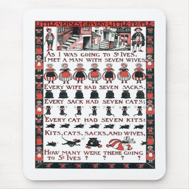 Wie ich nach St. Ives ging Mousepad (Vorne)