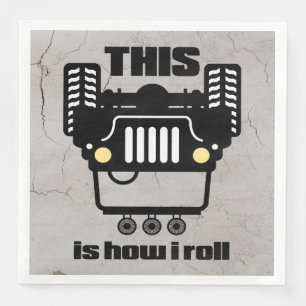 Wie ich Roll 4x4 Off-Road Rock Crawler Truck Serviette