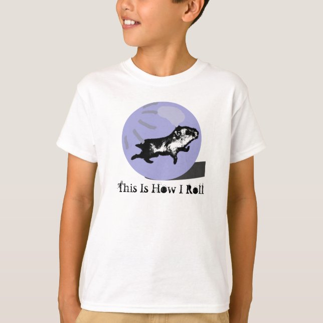 Wie ich Roll - Hamster Ball T-Shirt (Vorderseite)