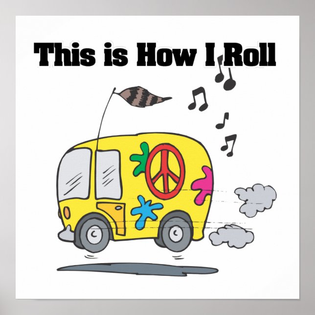 Wie ich Roll (Hippie Van) Poster (Vorne)