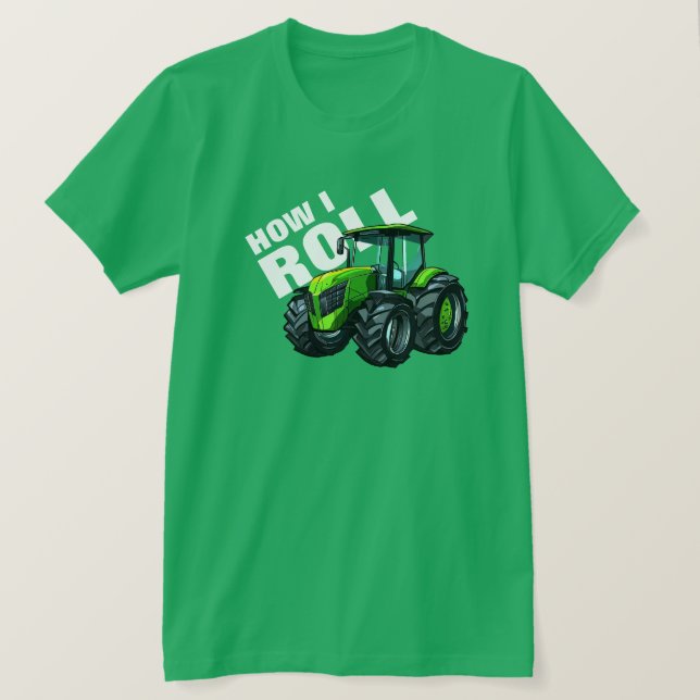 "Wie ich Roll" mit grünem Landschlepper T-Shirt (Design vorne)