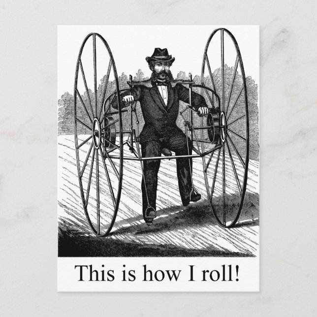 Wie ich Roll Postkarte (Vorderseite)