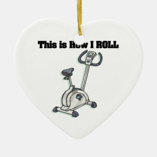 Wie ich rolle (Heimtrainer) Keramik Ornament