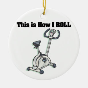 Wie ich rolle (Heimtrainer) Keramik Ornament