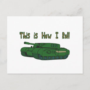 Wie ich rolle (Militärpanzer) Postkarte