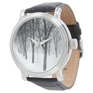 wie ich Seite an Seite mit Bäumen Armbanduhr
