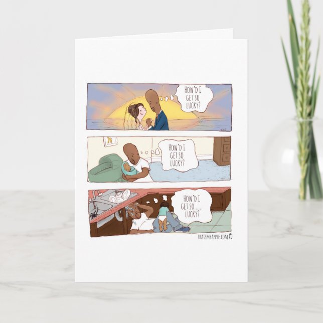 Wie ich so glückliche Jahrestags-/Liebe-Karte Karte (Vorderseite)