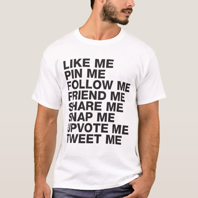 Wie ich sozial T-Shirt (Vorderseite)
