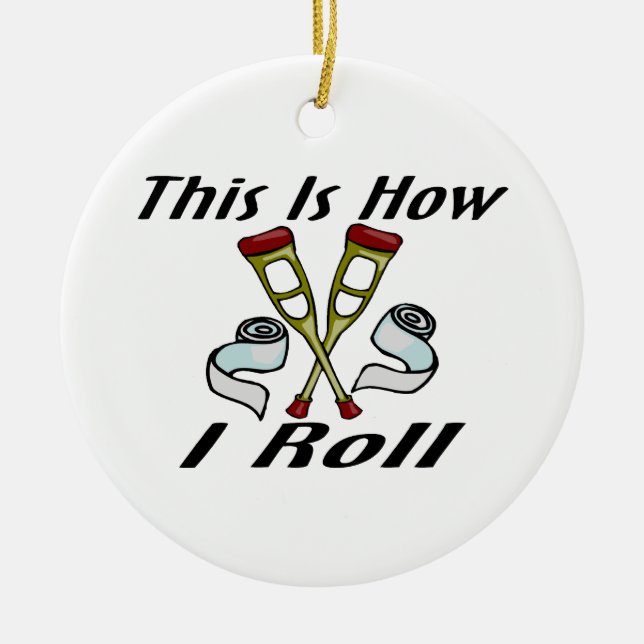 Wie ich verletzt rolle keramikornament (Vorne)