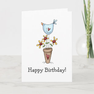 Wie Ihren Garten tut, wachsen Sie · Vogel u. Karte