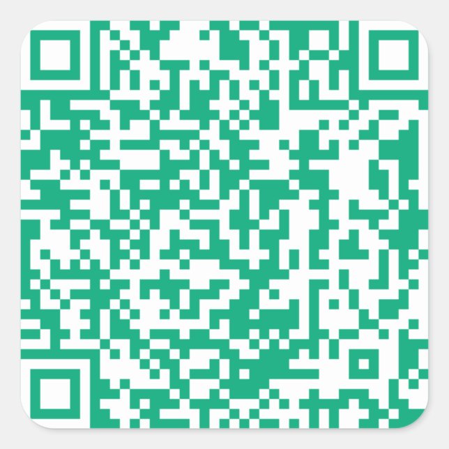 Wie im TV-QR-Code angezeigt Quadratischer Aufkleber (Vorderseite)
