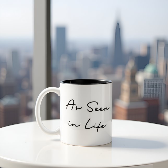 Wie in der Biozitierung gesehen Zweifarbige Tasse (Von Creator hochgeladen)