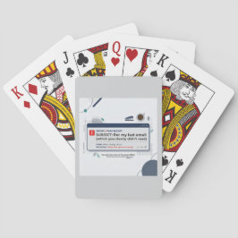 Wie in meiner letzten E-Mail Lustige Büroweisheit  Spielkarten