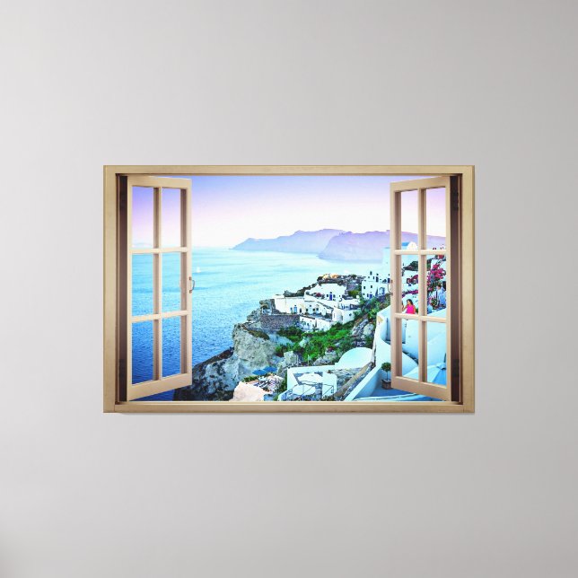 Wie in Santorini, Griechenland, Canvas Print Leinwanddruck (Vorderseite)