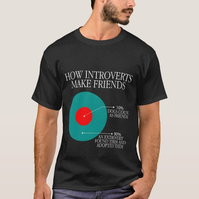 Wie Introvertierte Freunde machen T-Shirt (Vorderseite)