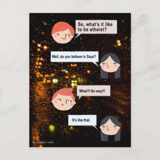 Wie ist es, Atheist zu sein? Postkarte