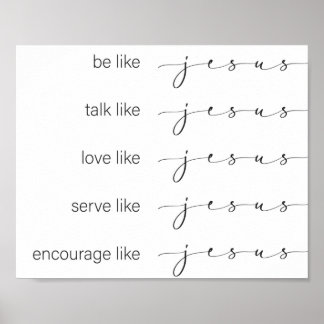 Wie Jesus Poster