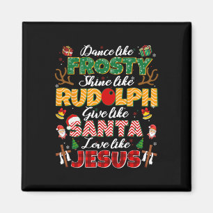 Wie Jesus Weihnachten Christliche religiöse Xma Magnet