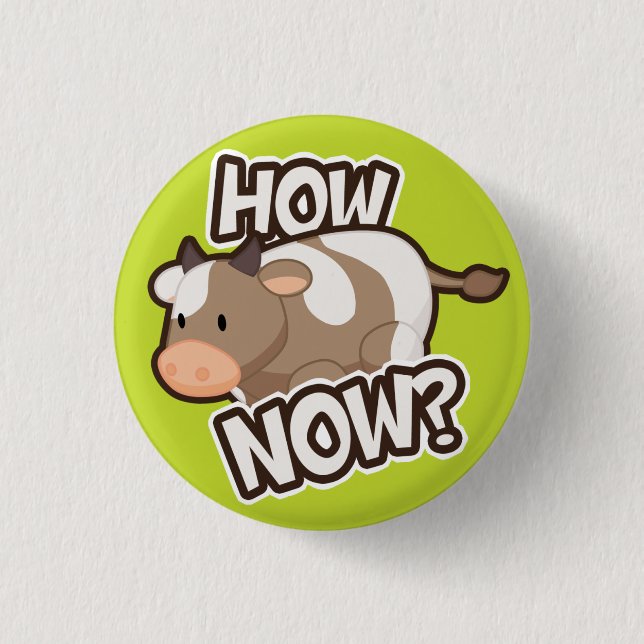 Wie jetzt? Knopf Button (Vorderseite)