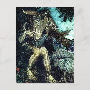 "Wie jetzt Spirit?" Fairy Art von Arthur Rackham Postkarte