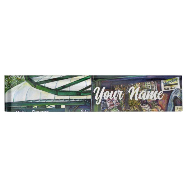 Wie kann ein Bild unfantasievoll sein? Namensplakette (Vorderseite)