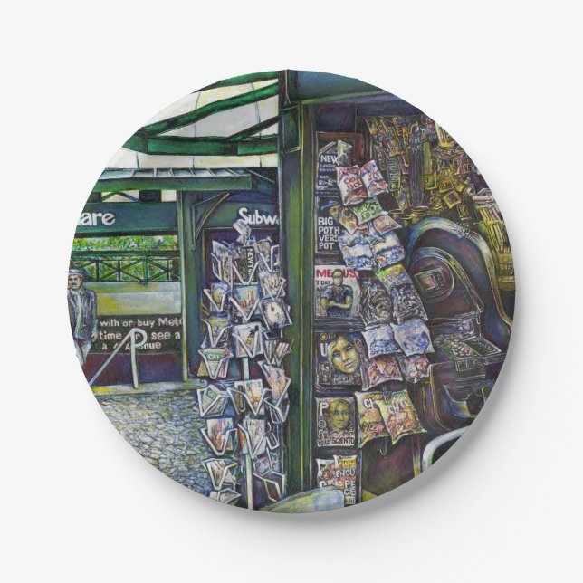 Wie kann ein Bild unfantasievoll sein? Pappteller (Vorderseite)