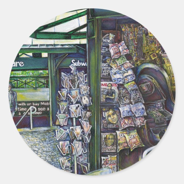 Wie kann ein Bild unfantasievoll sein? Runder Aufkleber (Vorderseite)