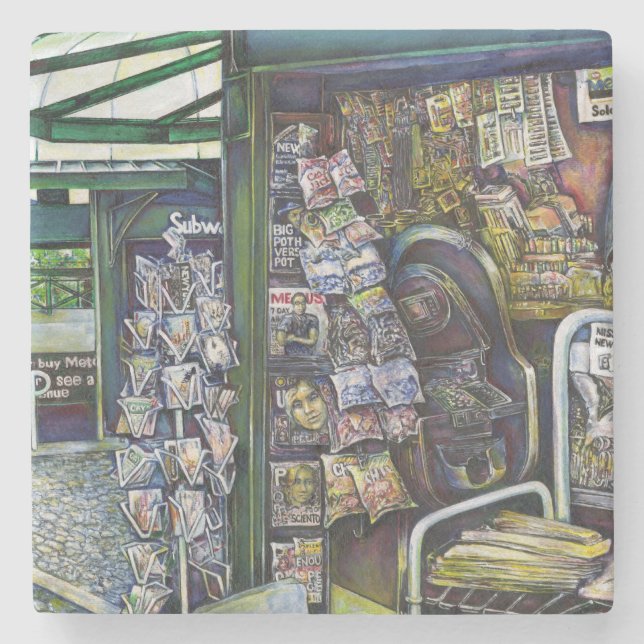 Wie kann ein Bild unfantasievoll sein? Steinuntersetzer (Vorderseite)