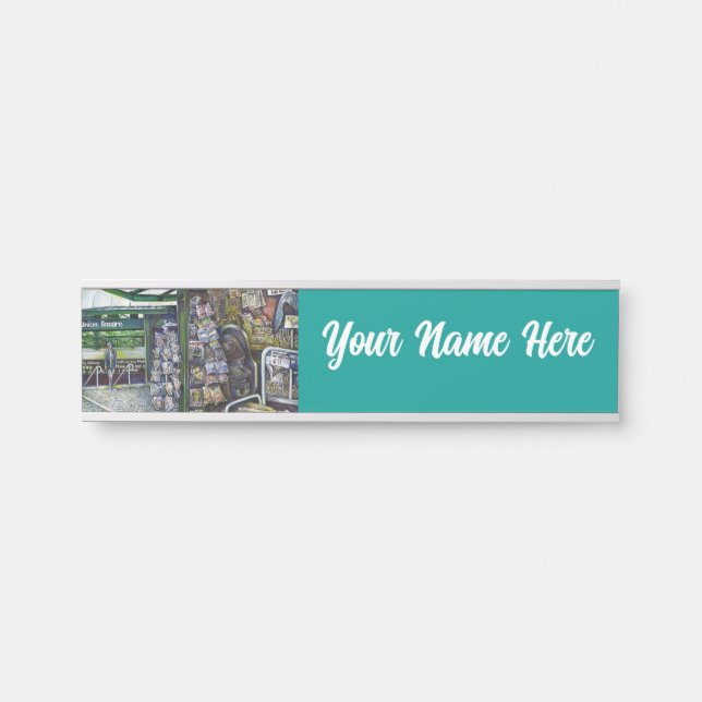 Wie kann ein Bild unfantasievoll sein? Türschild (Vorderseite )