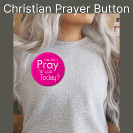 Wie kann ich für dich beten? Christlich Button