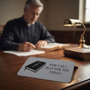 Wie kann ich für Sie beten, Kirchenpastor Gray Visitenkarte
