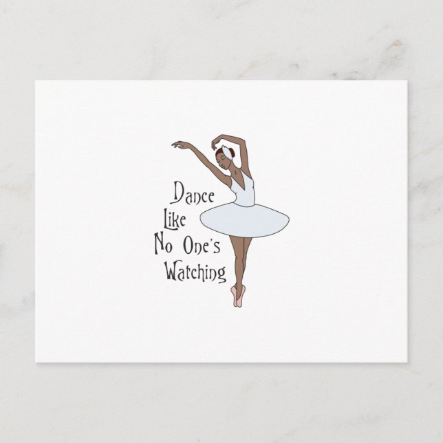 Wie keine zuschauen postkarte (Vorderseite)