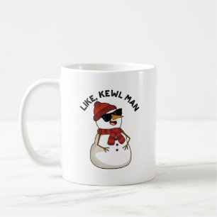 Wie Kewl Man Funny Cool Snowman Pub Kaffeetasse