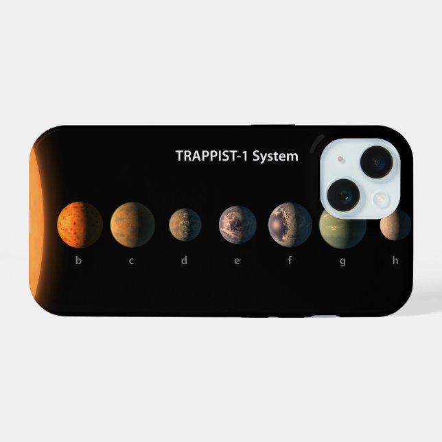 Wie könnten die sieben Planeten der Trappist-1 aus iPhone 15 Hülle (Rückseite (Horizontal))