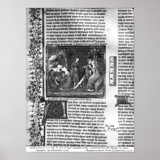 Wie Lancelot Kissed Guinevere Poster (Vorne)