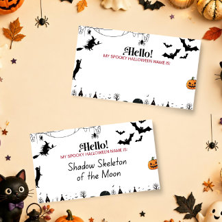 Wie lautet Ihr gruseliger Halloween-Name? | Hallow Mitteilungskarte
