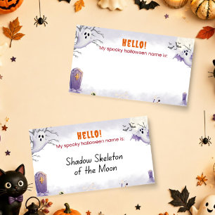 Wie lautet Ihr gruseliger Halloween-Name? Partyspi Mitteilungskarte